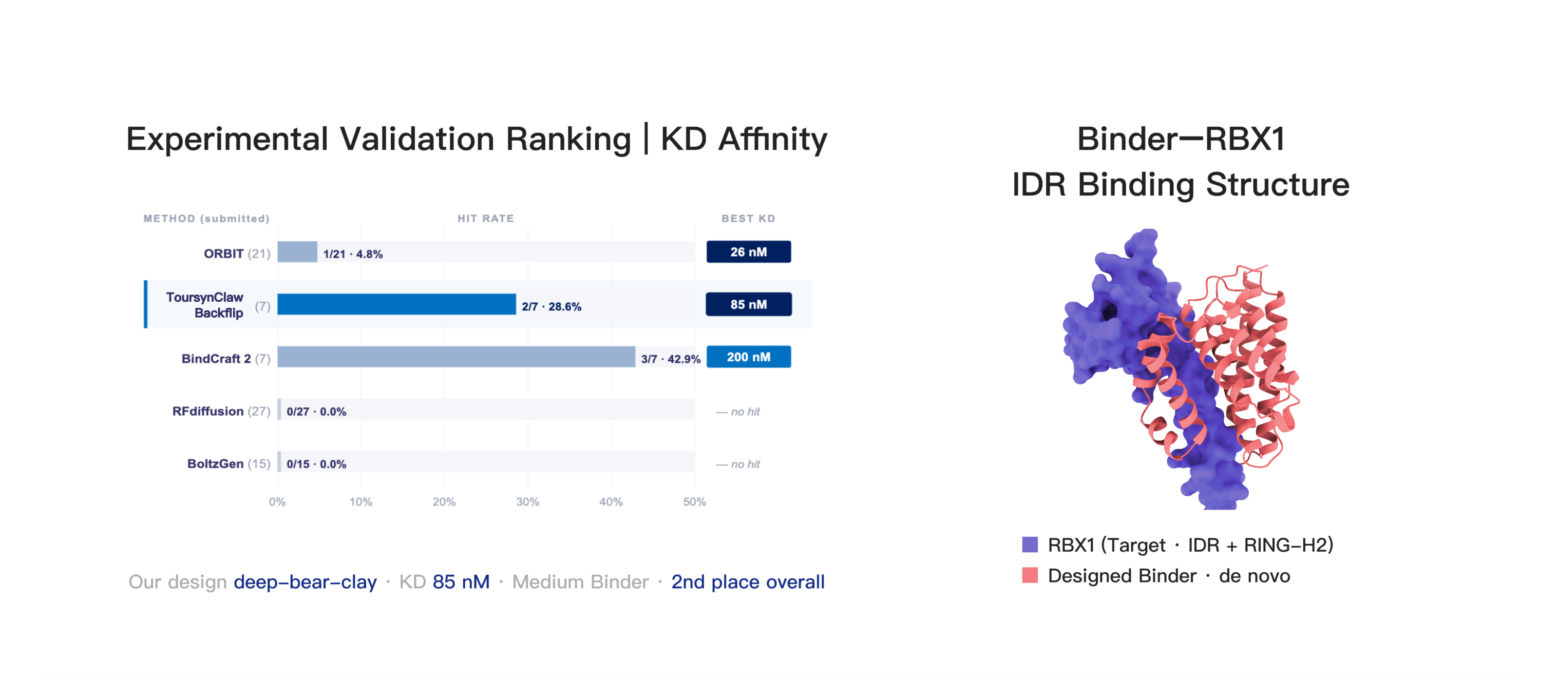 Internationally recognized capability in designing binders for intrinsically disordered proteins